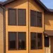 Фиброцементный сайдинг Latonit Красное дерево (RAL 8001/8008) купить в Орле