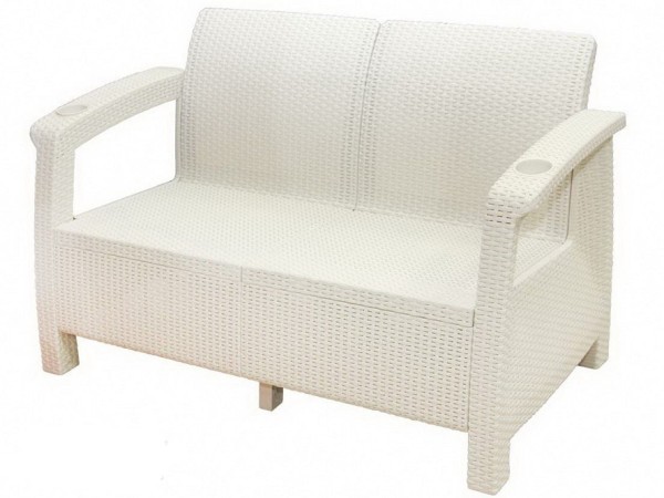 Двухместный диван Yalta Sofa Seаt белый купить в Орле