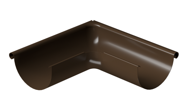 Угол внешний 90° D125 Döcke STAL PREMIUM Каштан, (RAL 8017) купить в Орле