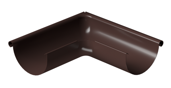 Угол внешний 90° D125 Döcke STAL PREMIUM Шоколад, (RAL 8019) купить в Орле