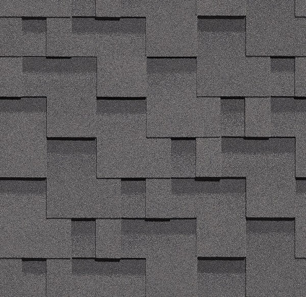 Гибкая черепица Docke, коллекция Тетрис – Серый купить в Орле