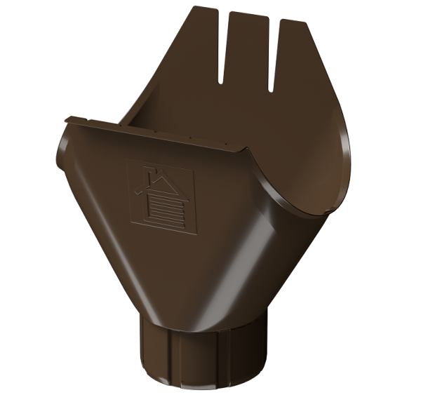 Воронка желоба D125 Döcke STAL PREMIUM Каштан, (RAL 8017) купить в Орле