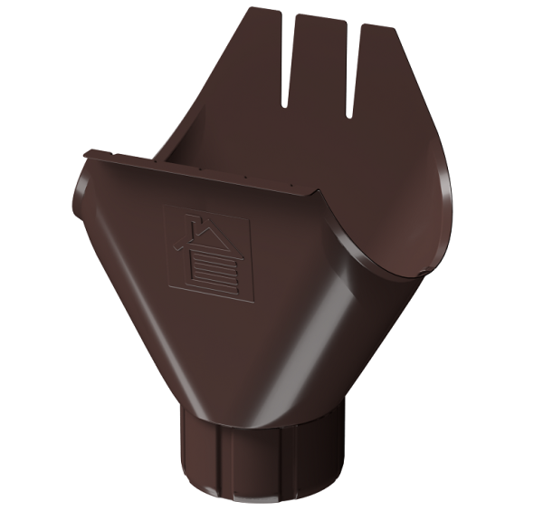 Воронка желоба D125 Döcke STAL PREMIUM Шоколад, (RAL 8019) купить в Орле