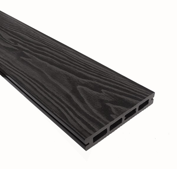 Террасная доска из ДПК Terrapol Смарт 3D Пустотелая с пазом Черное дерево купить в Орле