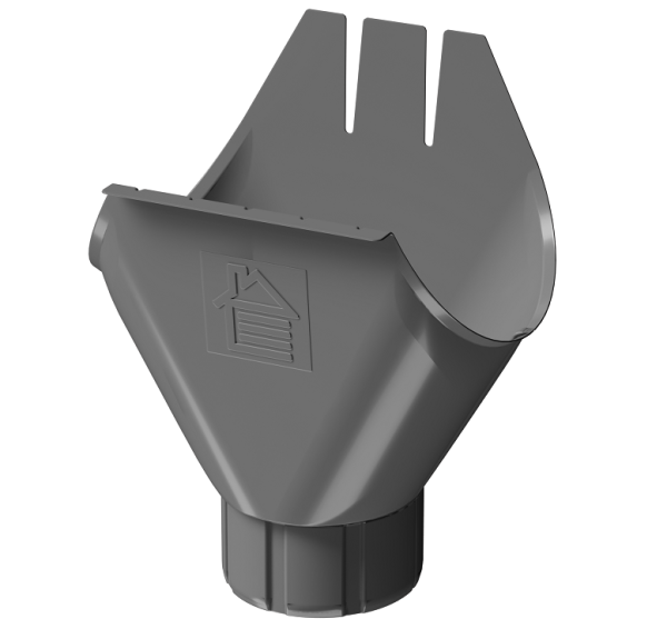 Воронка желоба D125 Döcke STAL PREMIUM Графит, (RAL 7024) купить в Орле