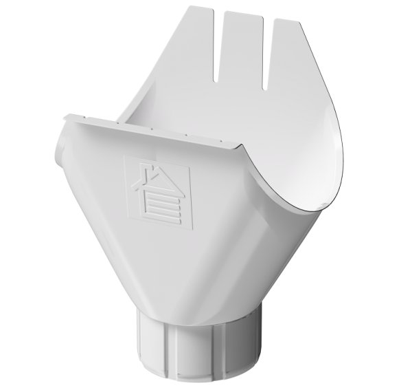 Воронка желоба D125 Döcke STAL PREMIUM Пломбир, (RAL 9010) купить в Орле