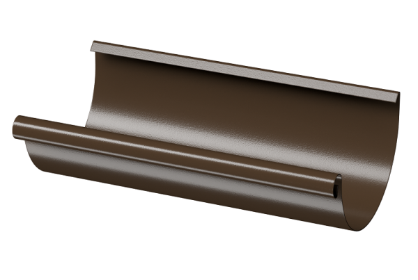 Желоб полукруглый D125 3 м Döcke STAL PREMIUM Каштан, (RAL 8017) купить в Орле