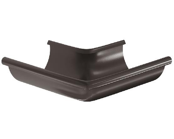 Водосток Aquasistem, система 125x90 -  Угол желоба, наружный 90° RR 32 Тёмно Коричневый купить в Орле