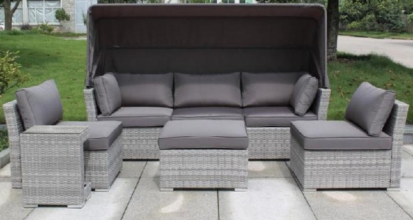 Диван-Трансформер AFINA плетеный из иск. ротанга AFM-320G Grey купить в Орле