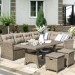 Комплект мебели AFINA плетеной из иск. ротанга AFM-307B Beige купить в Орле