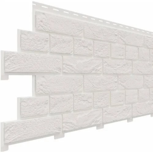 Фасадная панель Доломит Кирпич Славянка Белоснежный купить в Орле