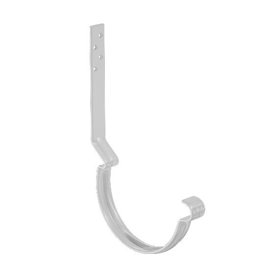 Водосток Aquasistem, система 125x90 - Крюк крепления желоба длинный RR 20 Мраморно-белый купить в Орле