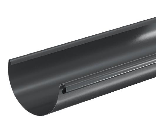 Водосток Aquasistem, система 150/100 - Водосточный желоб 3.00м RAL 7024 Тёмно-серый купить в Орле