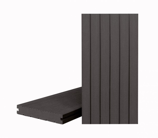 Террасная доска Классик Чёрное дерево (полнотелая с пазом) купить в Орле