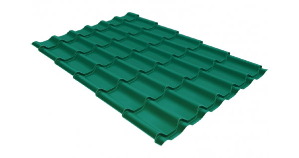 Металлочерепица классик 0,5 Satin RAL 5021 купить в Орле