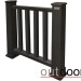 Ограждение из ДПК Outdoor Классик 3D STORM чёрный купить в Орле