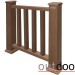 Ограждение из ДПК Outdoor Классик 3D STORM коричневый микс купить в Орле