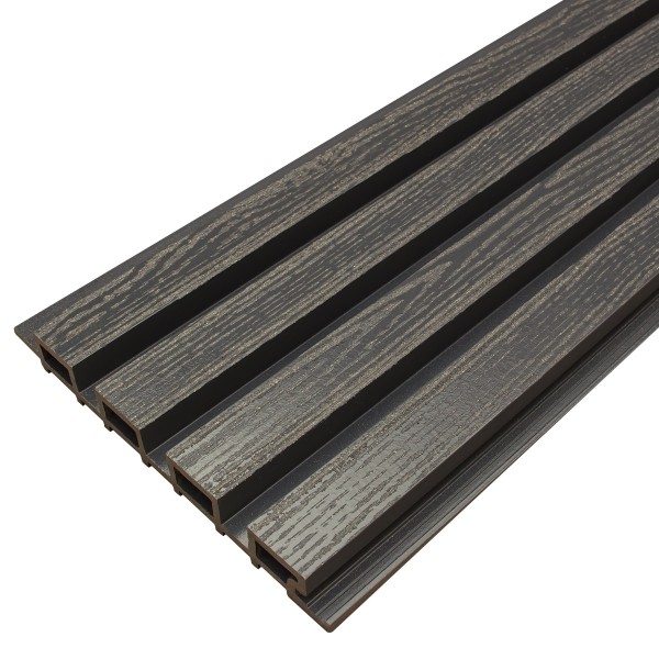 Фасадная доска из ДПК Faynag Wood Рейка Мокрый Асфальт купить в Орле