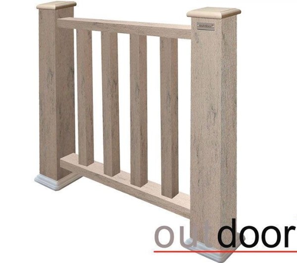 Ограждение из ДПК Outdoor Классик 3D STORM серый микс купить в Орле