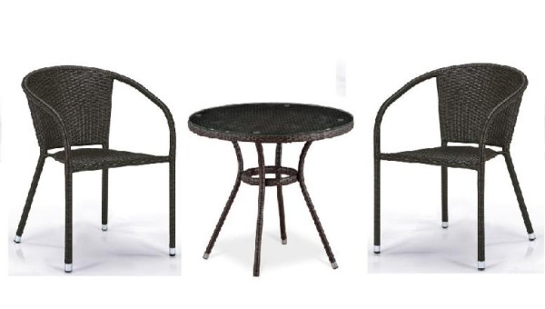 Комплект плетеной мебели AFINA из иск. ротанга Асоль-7 T282ANT/Y137C-W53 Brown 2Pcs купить в Орле