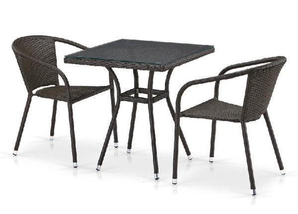 Комплект плетеной мебели AFINA из иск. ротанга T282BNT/Y137C-W53 Brown 2Pcs купить в Орле