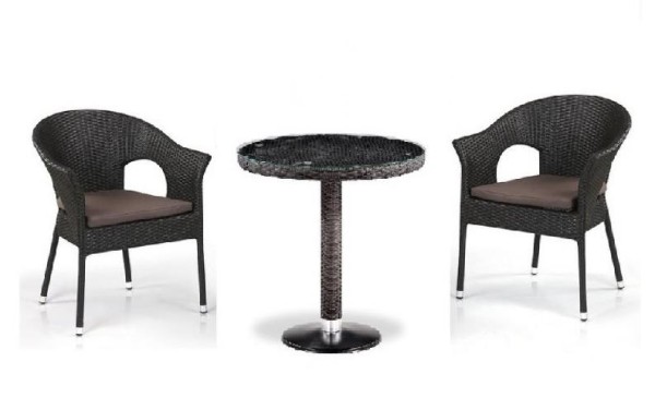 Комплект плетеной мебели AFINA из иск. ротанга T601/Y79A-W53 Brown 2Pcs купить в Орле