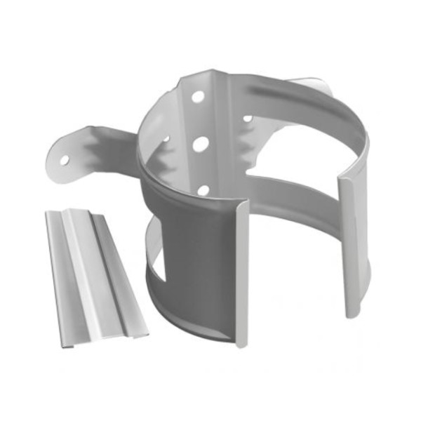 Водосток Grand Line 125x90 – Хомут трубы (на дерево) RAL 9003 купить в Орле