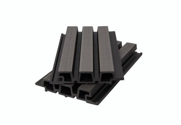 Фасадная панель брусковая двухцветная co-extrusion, grey dark купить в Орле