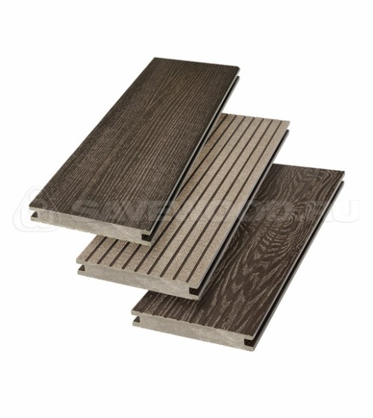 Террасная доска SW Fraxinus (R) полнотелая «SaveWood» Темно-коричневый купить в Орле
