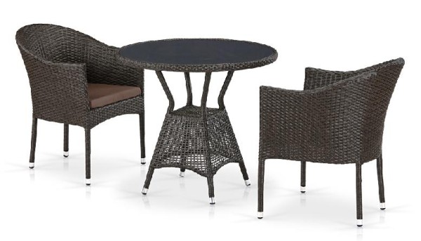 Комплект плетеной мебели AFINA из иск. ротанга T707ANS/Y350-W53 Brown 2Pcs купить в Орле