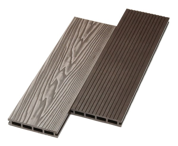 Террасная доска ДПК NanoWood двусторонняя New 3D тиснение + вельвет Венге купить в Орле
