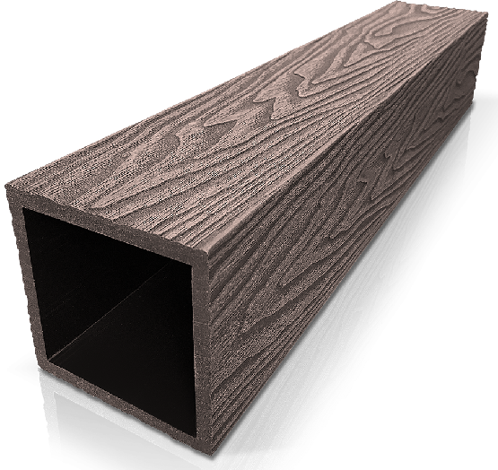 Столб ДПК 3D GardenParkett фактура дерева Венге купить в Орле