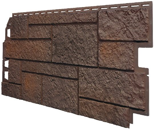 Фасадная панель VOX Sandstone (Сандстоун) темно коричневый купить в Орле