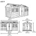 Сарай пластиковый LifeTime 15x8 DD купить в Орле