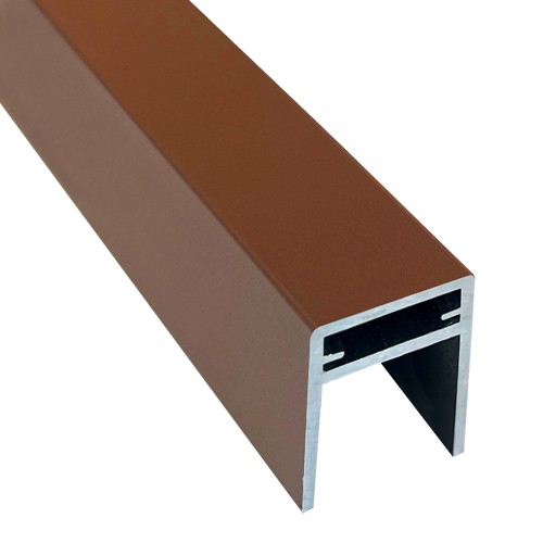 П-профиль Алюминиевый EasyDecking 35x25 Коричневый купить в Орле