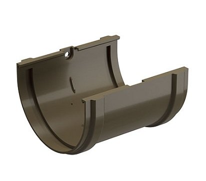 Соединитель желоба Docke Premium ПВХ - Каштан купить в Орле