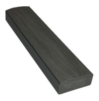 Лавочный брус Ecodecking Некст полнотелый брашированный 70х35 графит купить в Орле