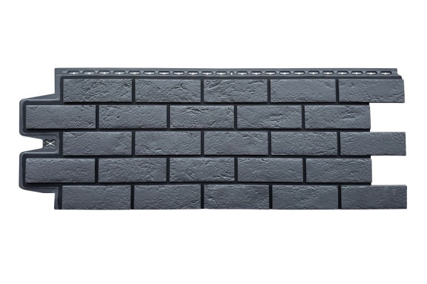ФП Grand Line состаренный кирпич премиум Графит (шов RAL 9005) купить в Орле