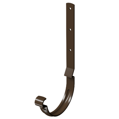 Карнизный крюк длинный D125 Döcke STAL PREMIUM Каштан, (RAL 8017)
