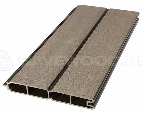 Заборный профиль из ДПК Savewood SW Agger матовый тёмно-коричневы купить в Орле